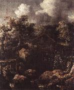 EVERDINGEN, Allaert van Forest Scene with Water-Mill  df oil